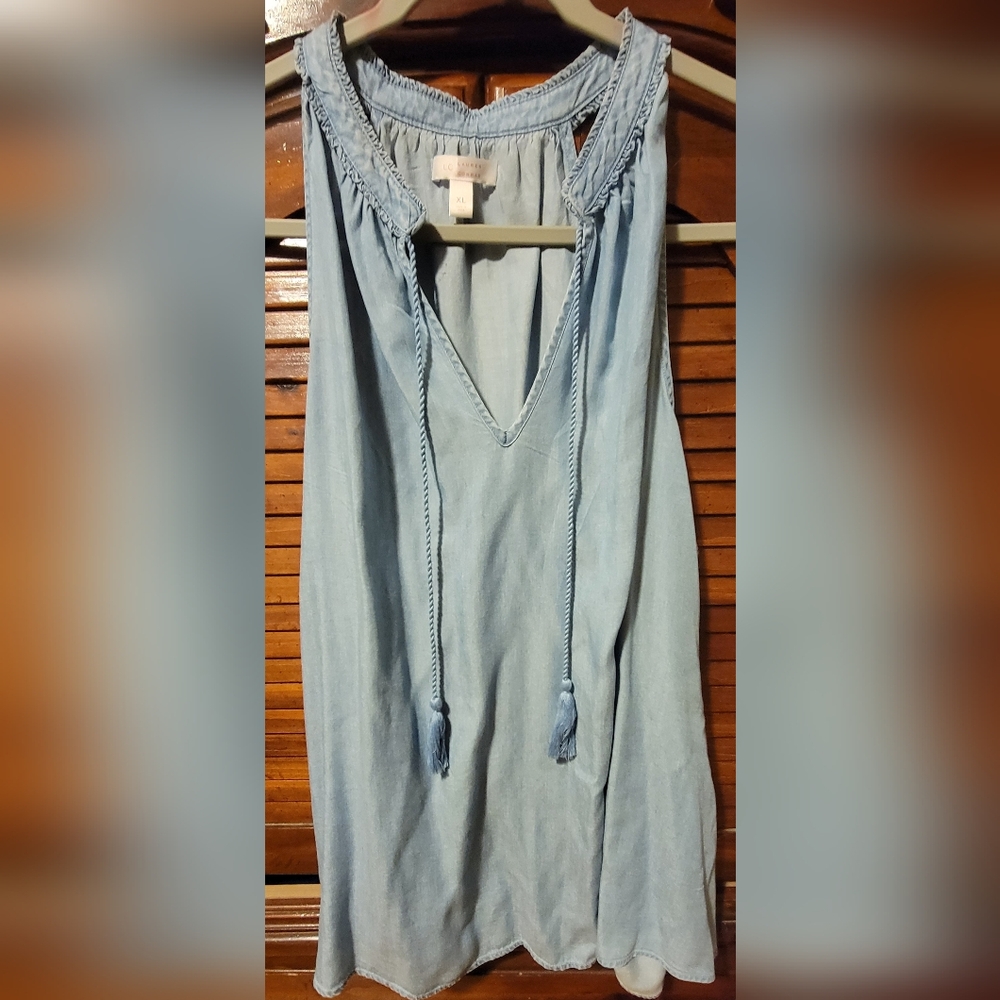 Lauren Conrad Sleeveless Denim Top Size XL